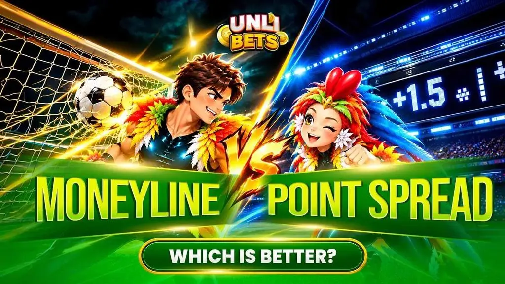 UnliBets graphic: Moneyline vs. Point Spread, Which Is Better